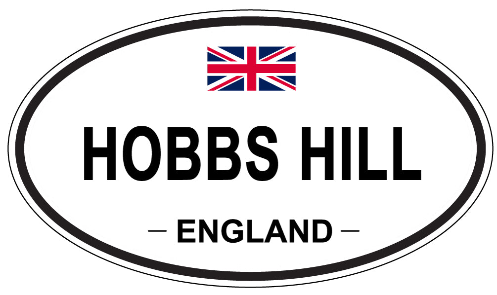 HOBBS HILL, ENGLAND - Oval Sticker
