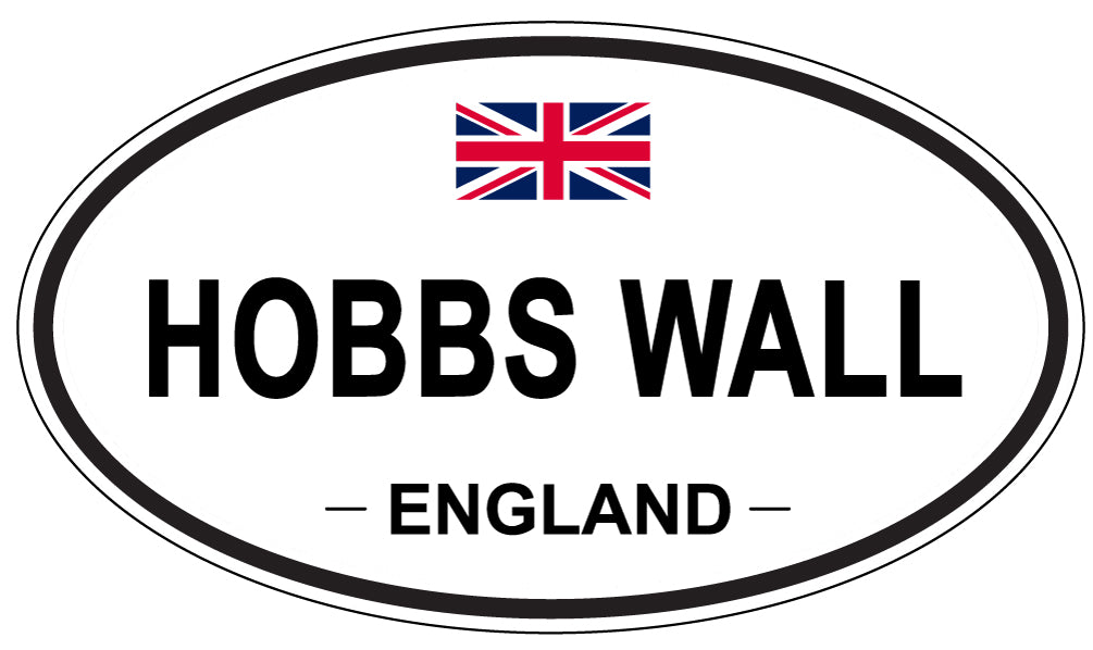 HOBBS WALL, ENGLAND - Oval Sticker