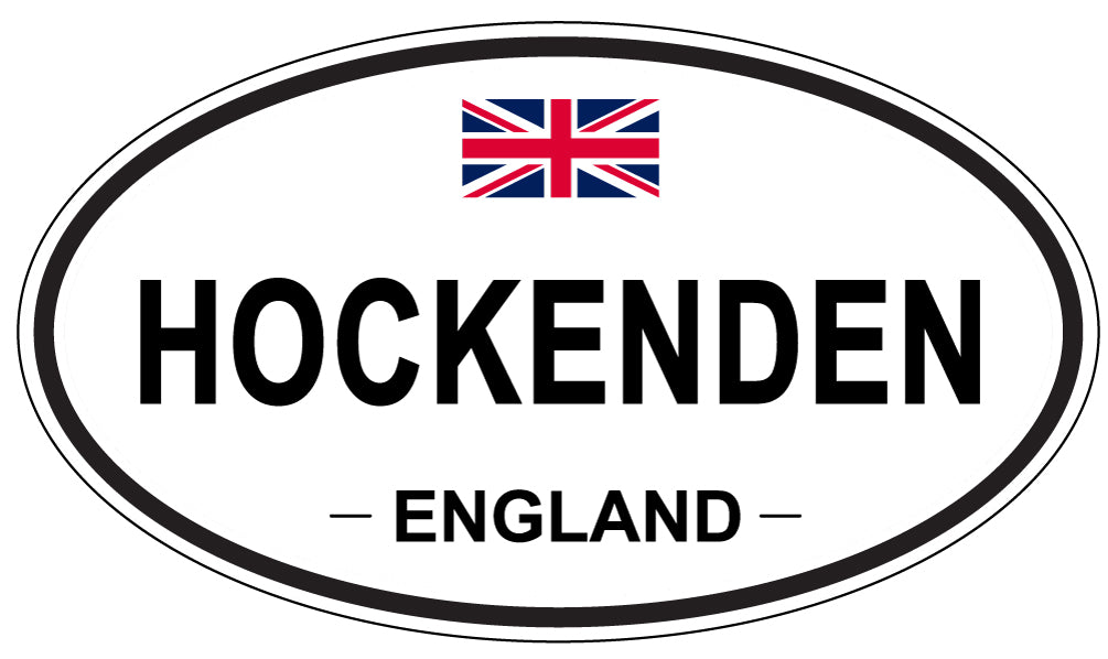 HOCKENDEN, ENGLAND - Oval Sticker