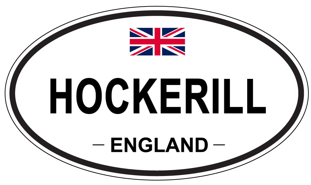 HOCKERILL, ENGLAND - Oval Sticker