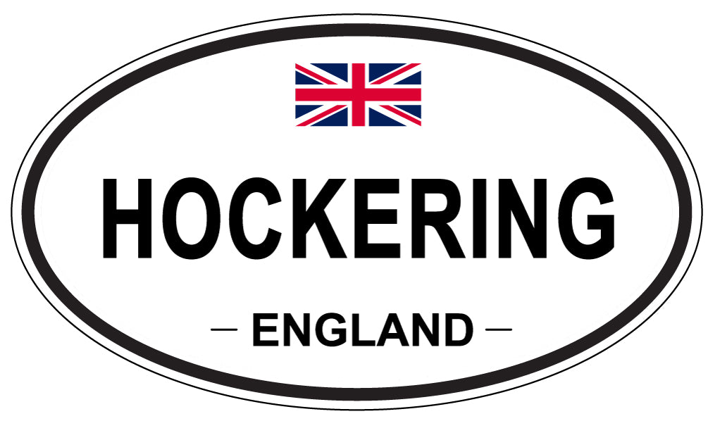 HOCKERING, England - Oval Magnet