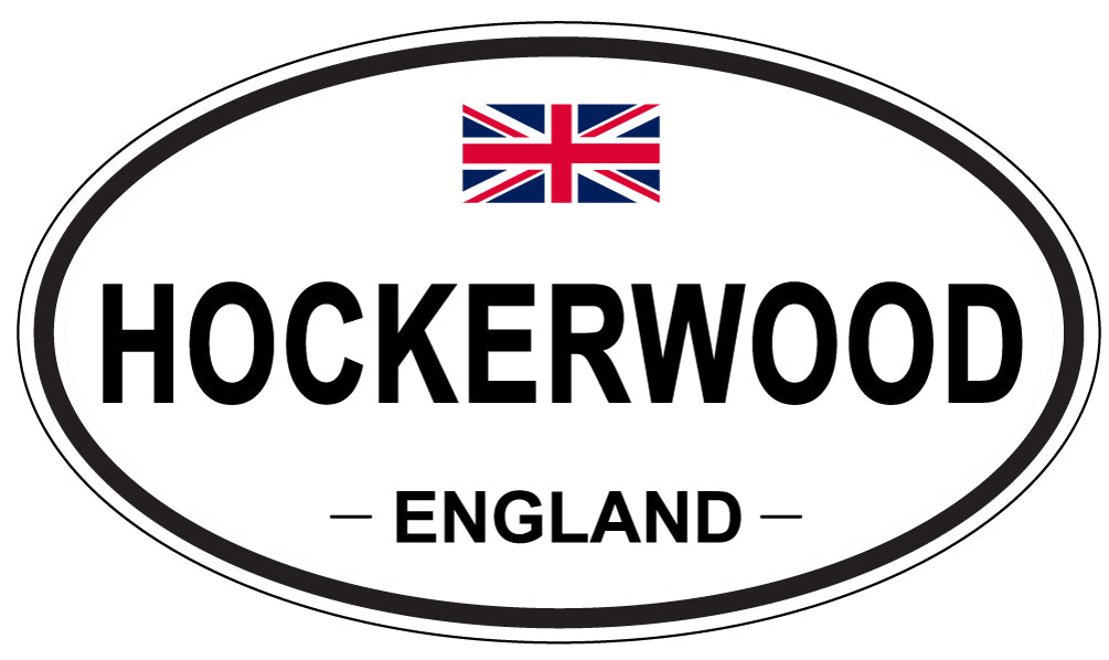 HOCKERWOOD, ENGLAND - Oval Sticker