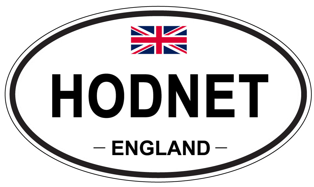 HODNET, ENGLAND - Oval Sticker
