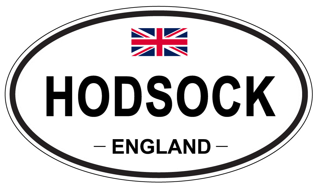 HODSOCK, ENGLAND - Oval Sticker