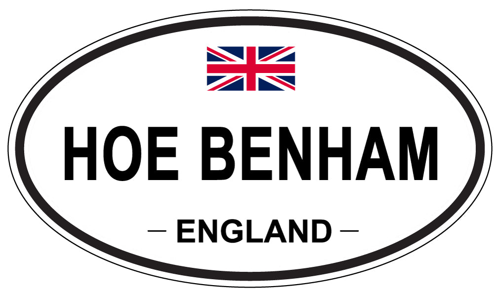 HOE BENHAM, ENGLAND - Oval Sticker