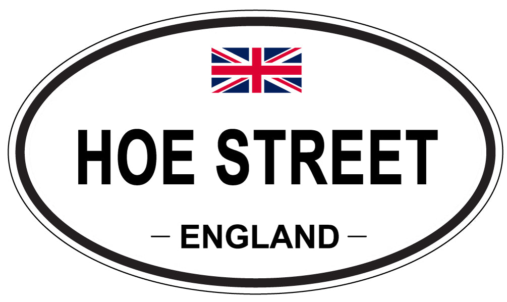 HOE STREET, ENGLAND - Oval Sticker