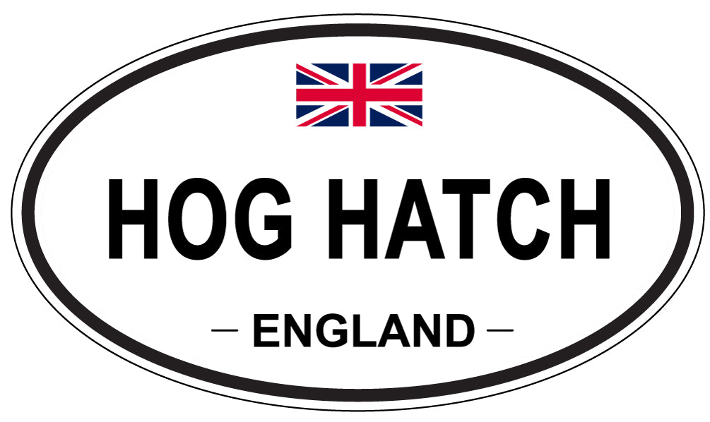 HOG HATCH, England - Oval Magnet