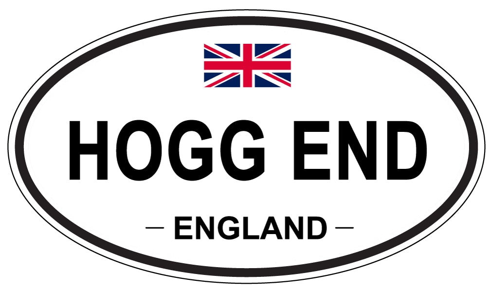 HOGG END, ENGLAND - Oval Sticker