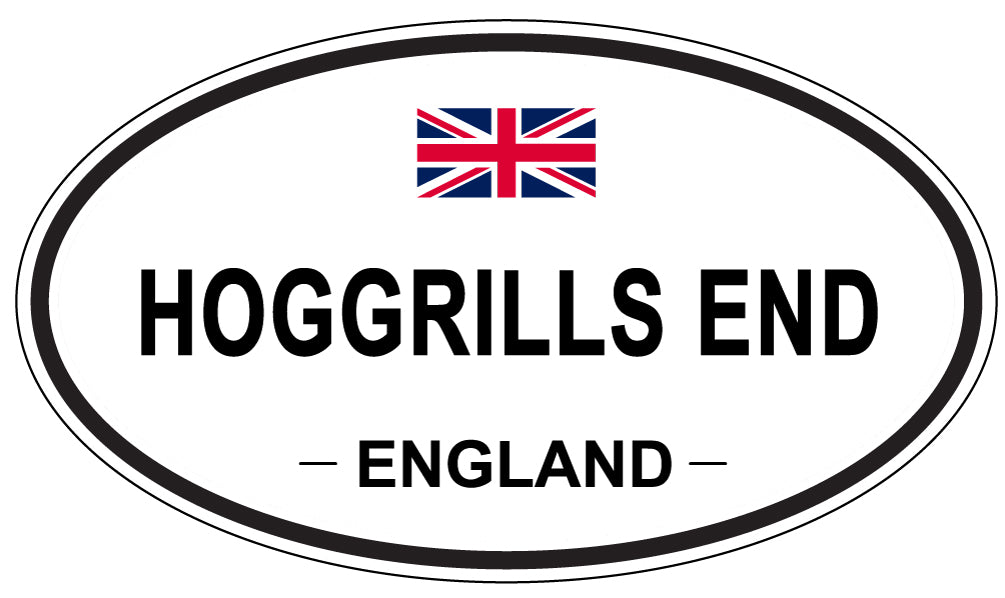 HOGGRILLS END, England - Oval Magnet