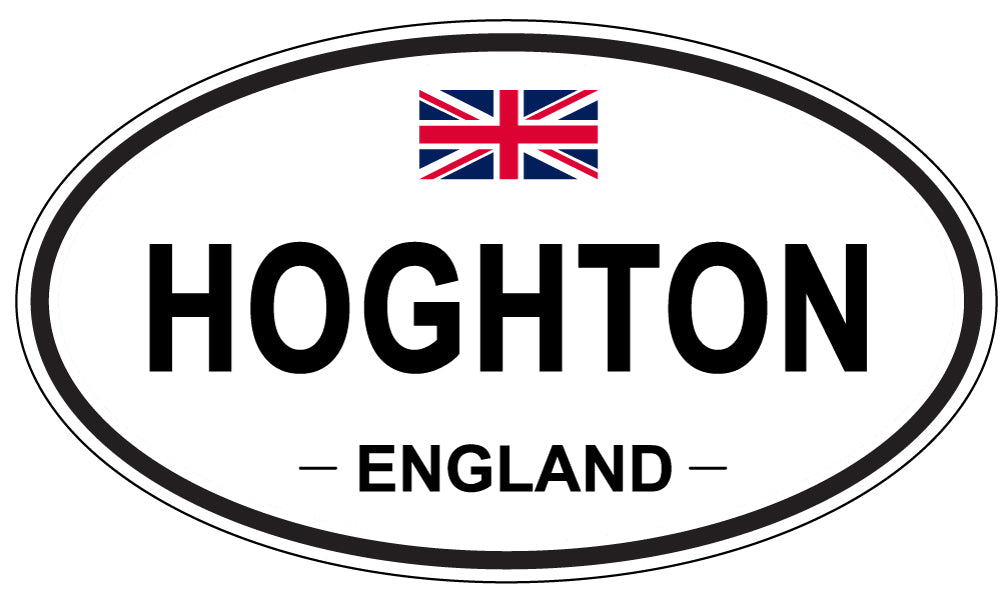 HOGHTON, ENGLAND - Oval Sticker