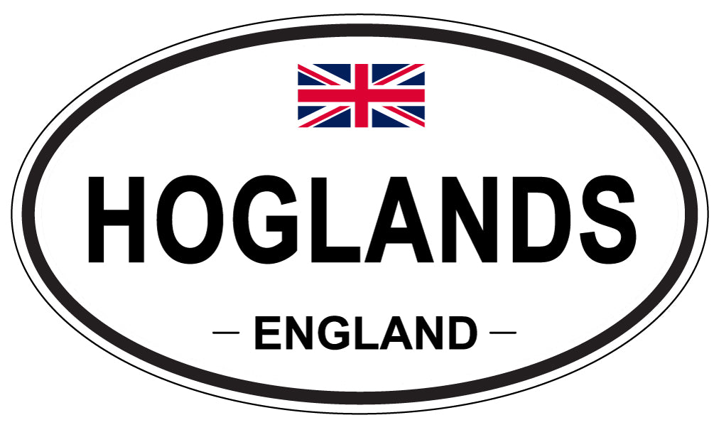HOGLANDS, ENGLAND - Oval Sticker