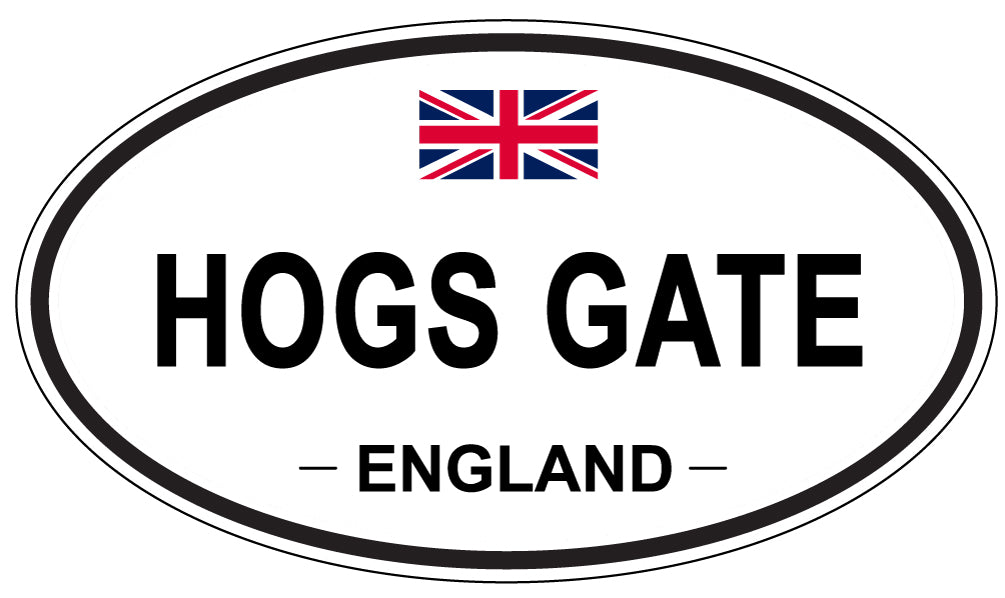 HOGS GATE, England - Oval Magnet