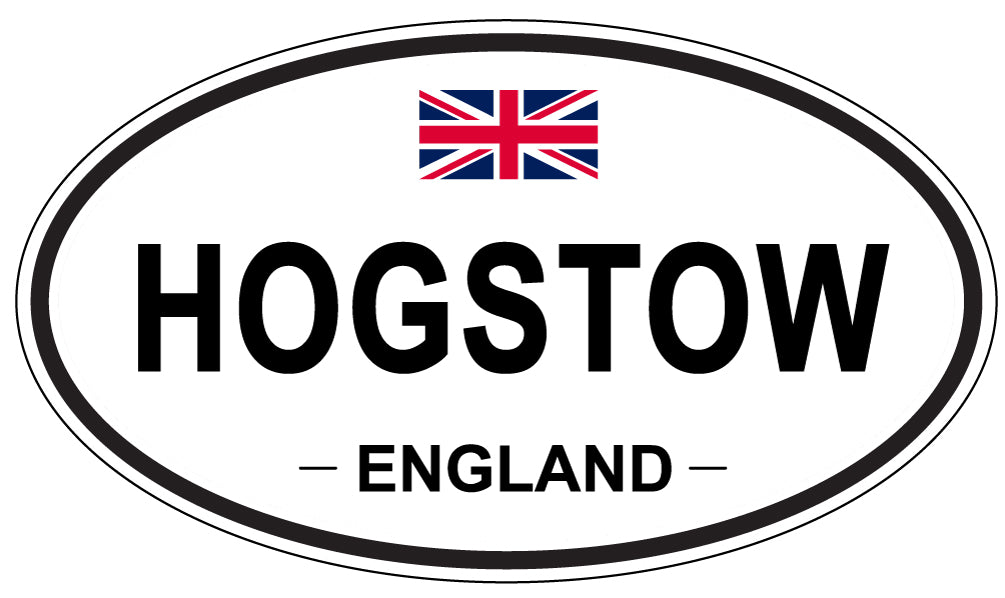 HOGSTOW, ENGLAND - Oval Sticker