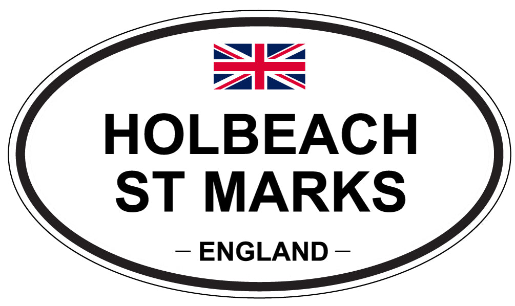 HOLBEACH ST MARKS, ENGLAND - Oval Sticker