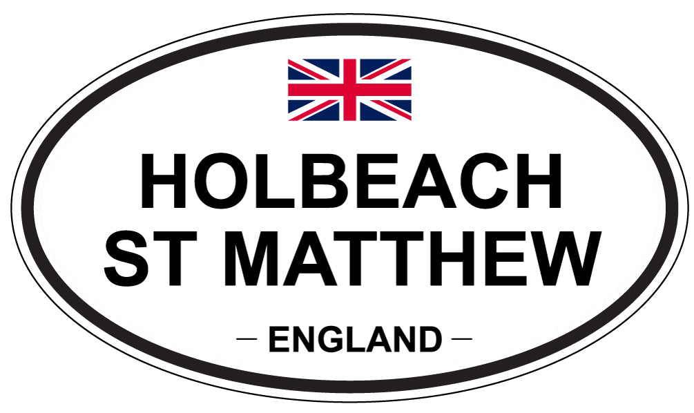 HOLBEACH ST MATTHEW, ENGLAND - Oval Sticker