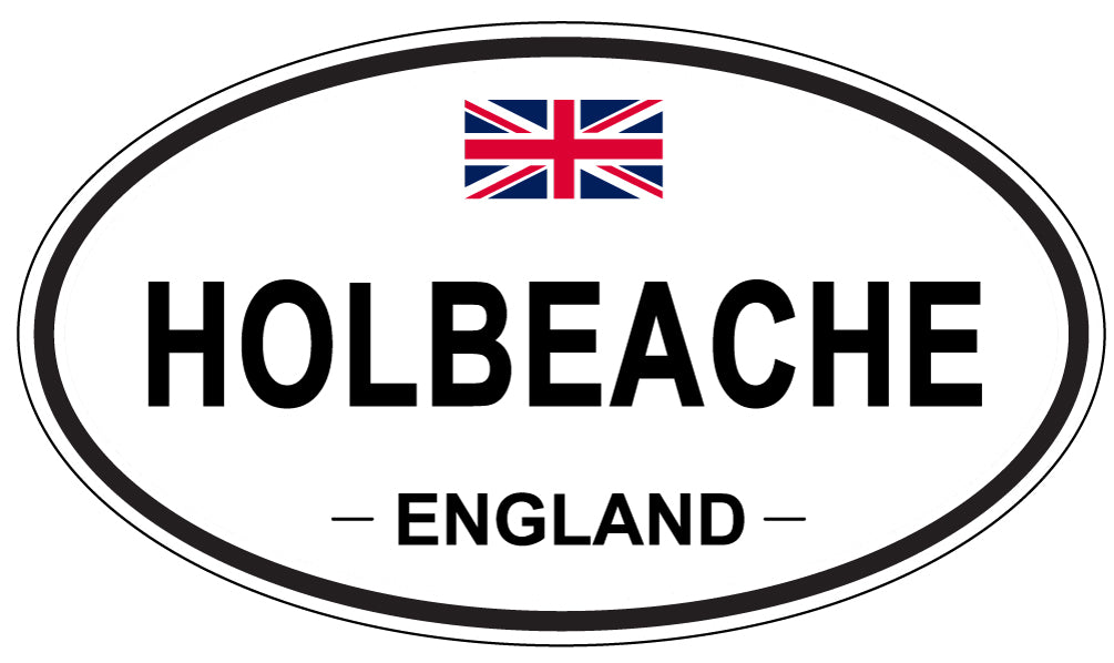 HOLBEACHE, ENGLAND - Oval Sticker