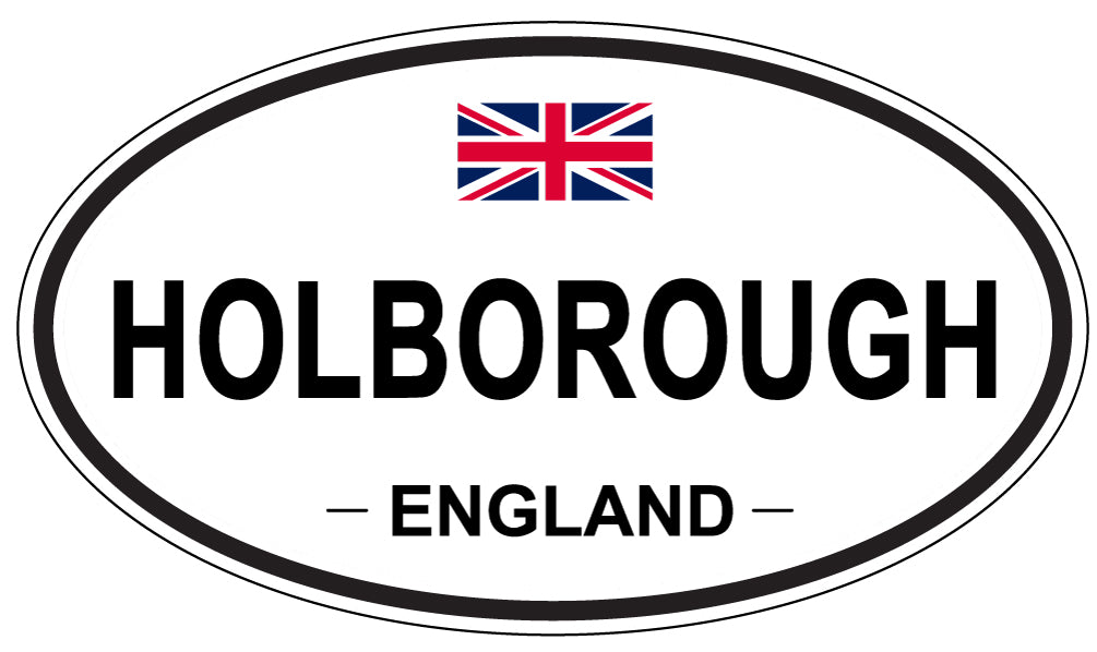 HOLBOROUGH, ENGLAND - Oval Sticker