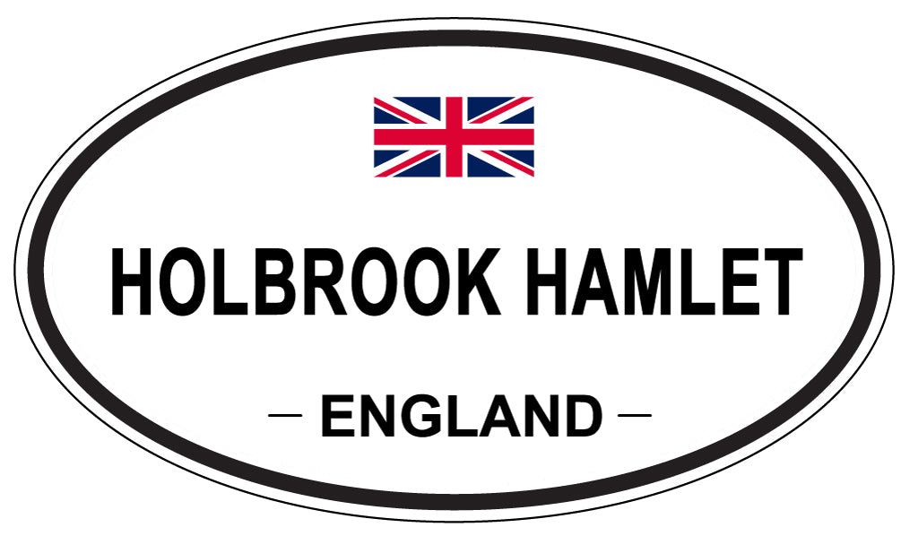 HOLBROOK HAMLET, ENGLAND - Oval Sticker