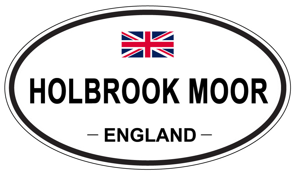 HOLBROOK MOOR, ENGLAND - Oval Sticker