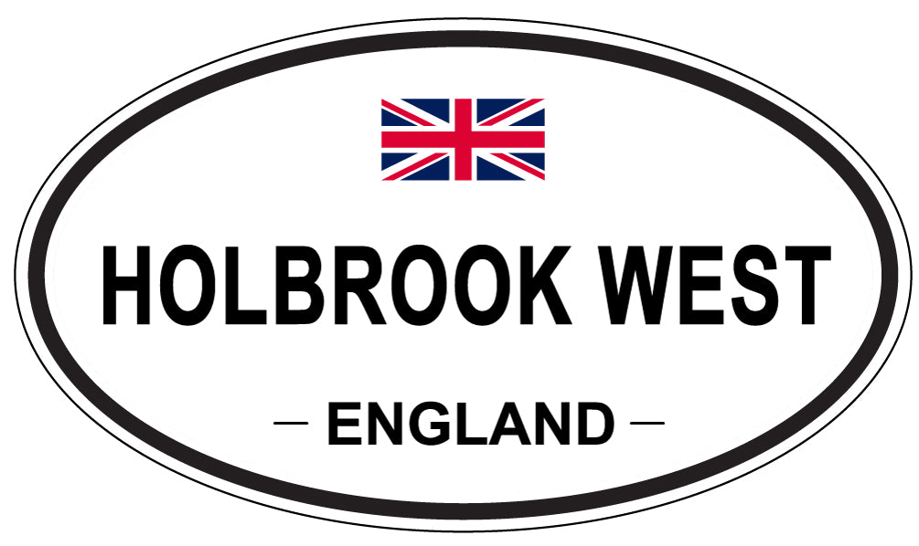 HOLBROOK WEST, ENGLAND - Oval Sticker