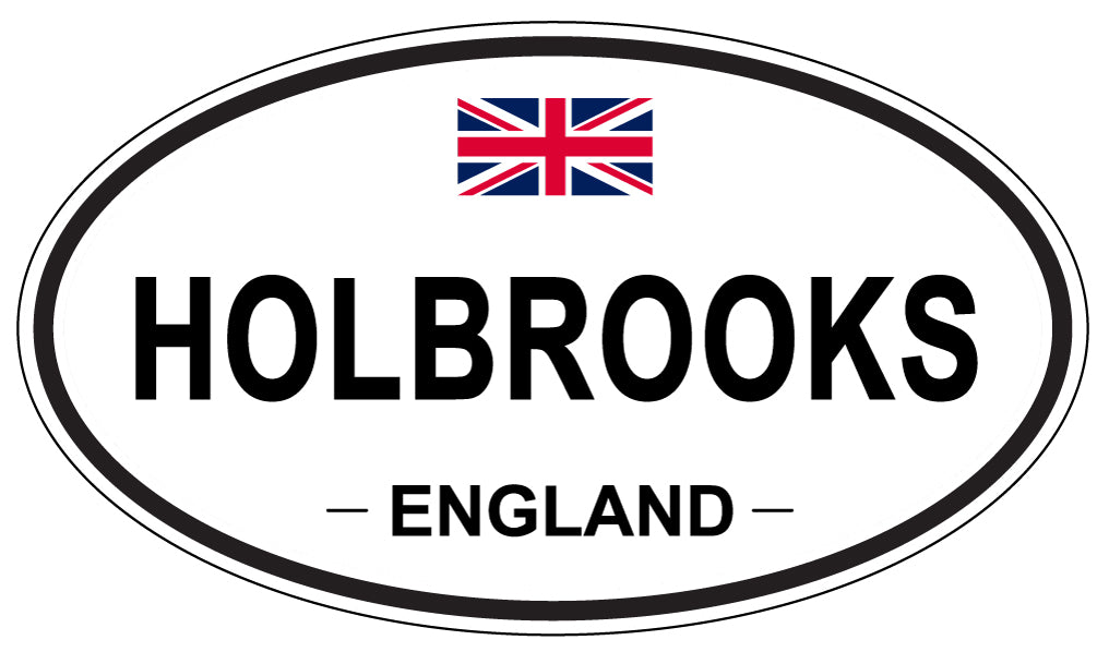 HOLBROOKS, ENGLAND - Oval Sticker