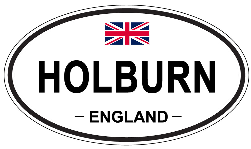 HOLBURN, ENGLAND - Oval Sticker
