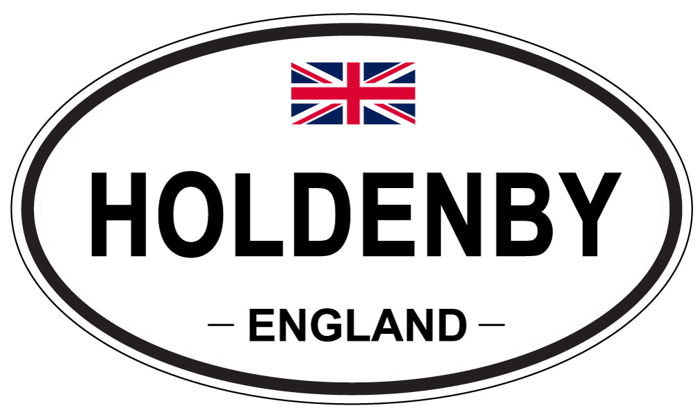 HOLDENBY, ENGLAND - Oval Sticker