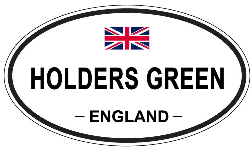 HOLDERS GREEN, ENGLAND - Oval Sticker