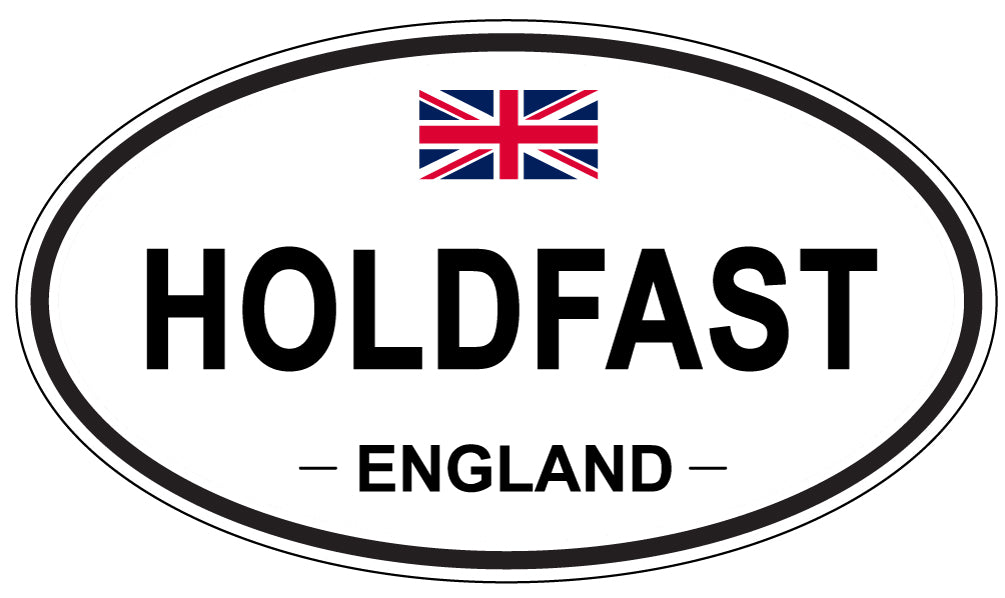 HOLDFAST, ENGLAND - Oval Sticker