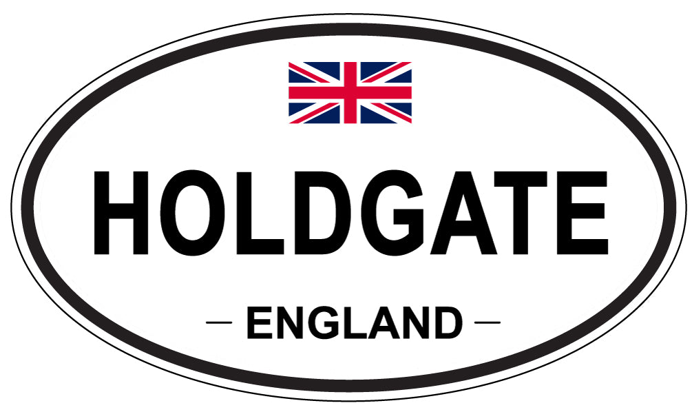 HOLDGATE, ENGLAND - Oval Sticker