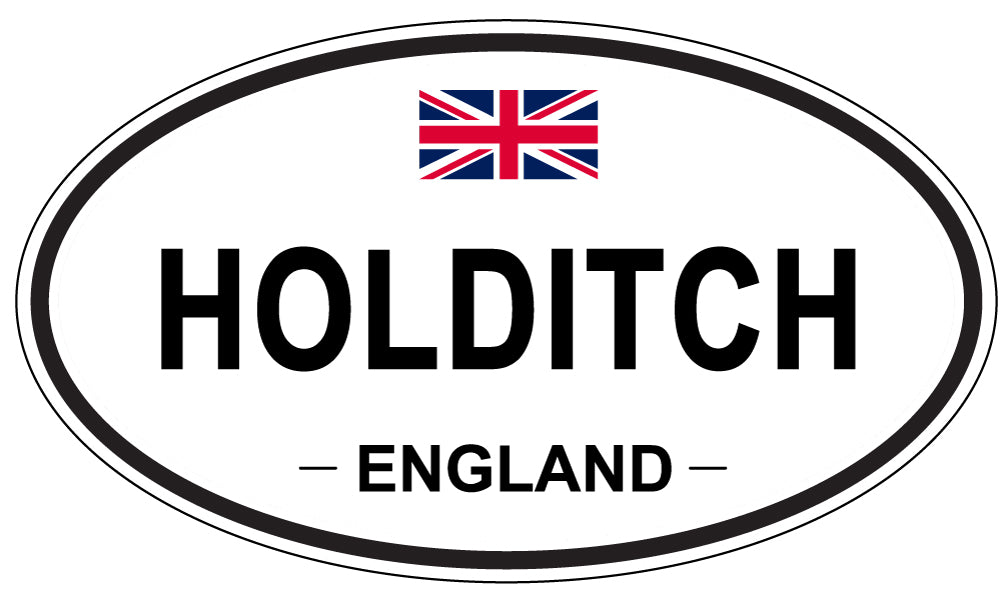 HOLDITCH, ENGLAND - Oval Sticker