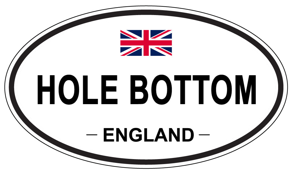 HOLE BOTTOM, ENGLAND - Oval Sticker
