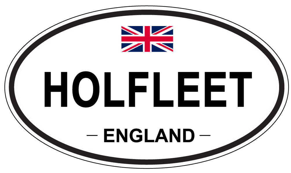 HOLFLEET, ENGLAND - Oval Sticker