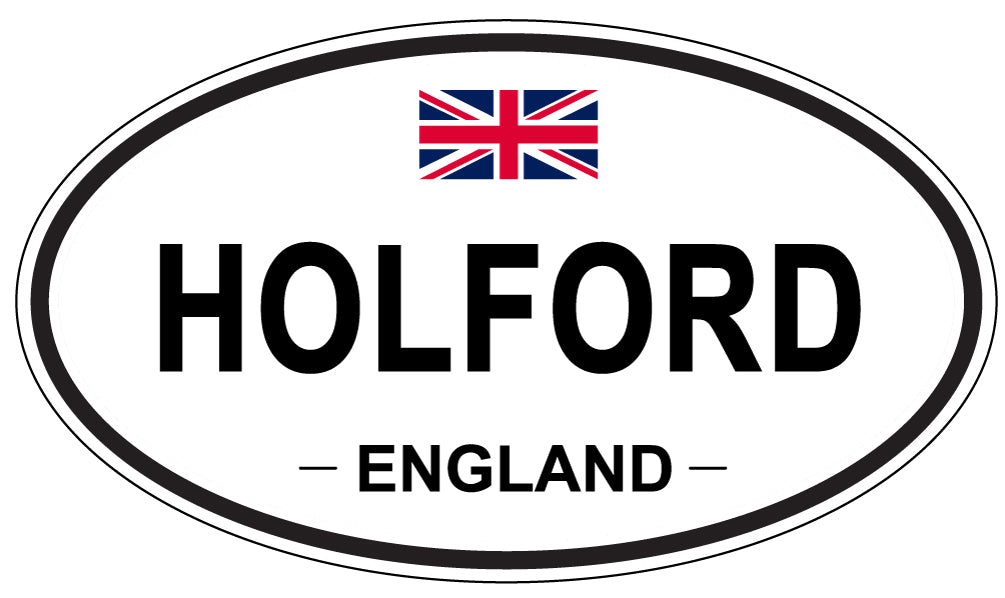 HOLFORD, ENGLAND - Oval Sticker