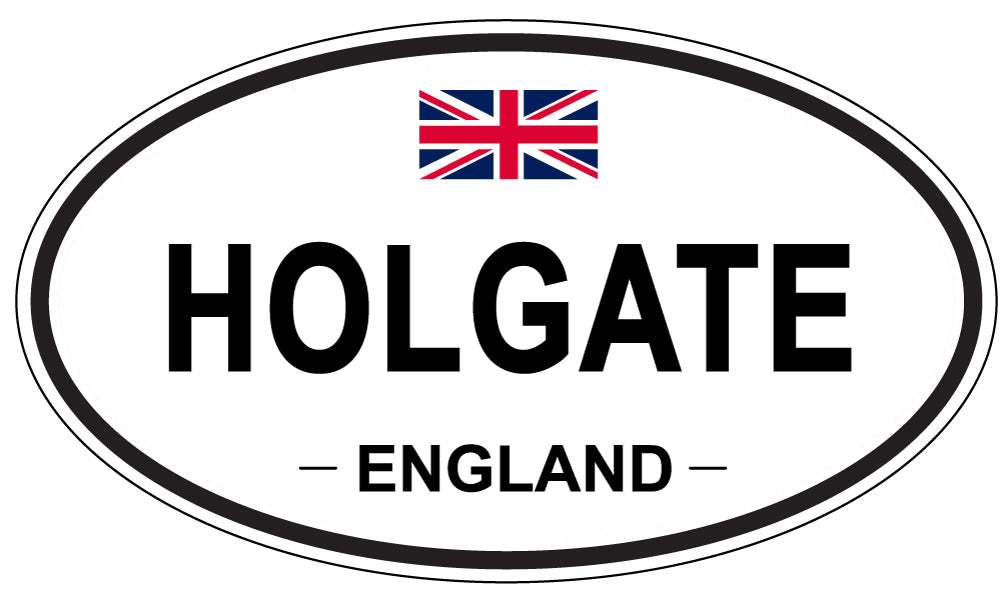 HOLGATE, ENGLAND - Oval Sticker