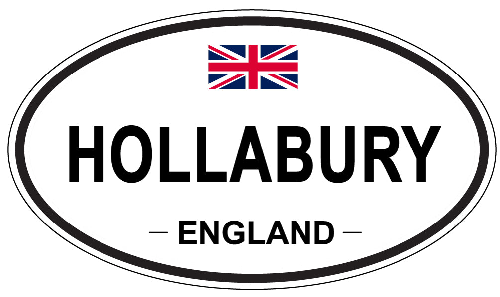 HOLLABURY, ENGLAND - Oval Sticker