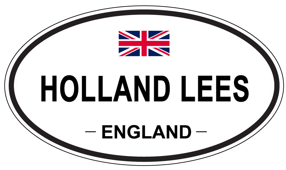 HOLLAND LEES, ENGLAND - Oval Sticker