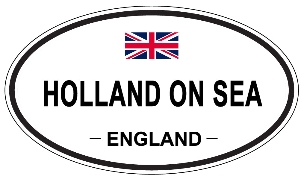 HOLLAND ON SEA, ENGLAND - Oval Sticker