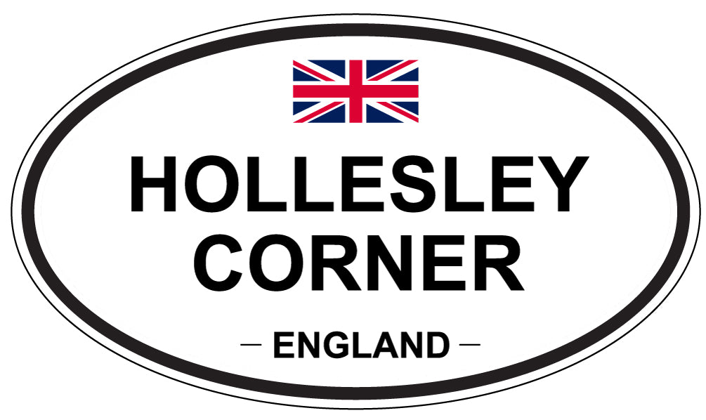 HOLLESLEY CORNER, ENGLAND - Oval Sticker