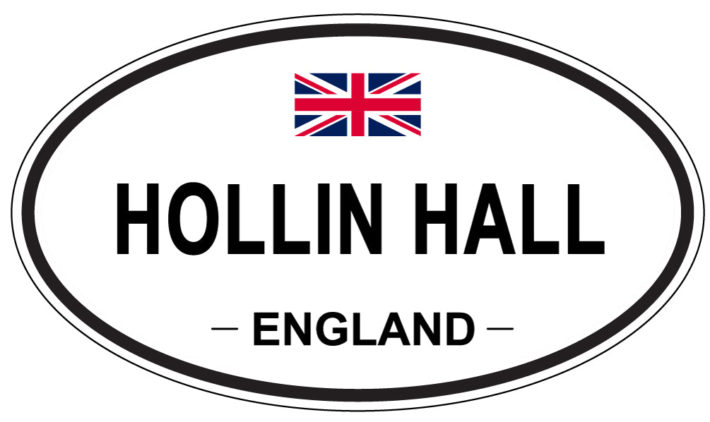 HOLLIN HALL, ENGLAND - Oval Sticker