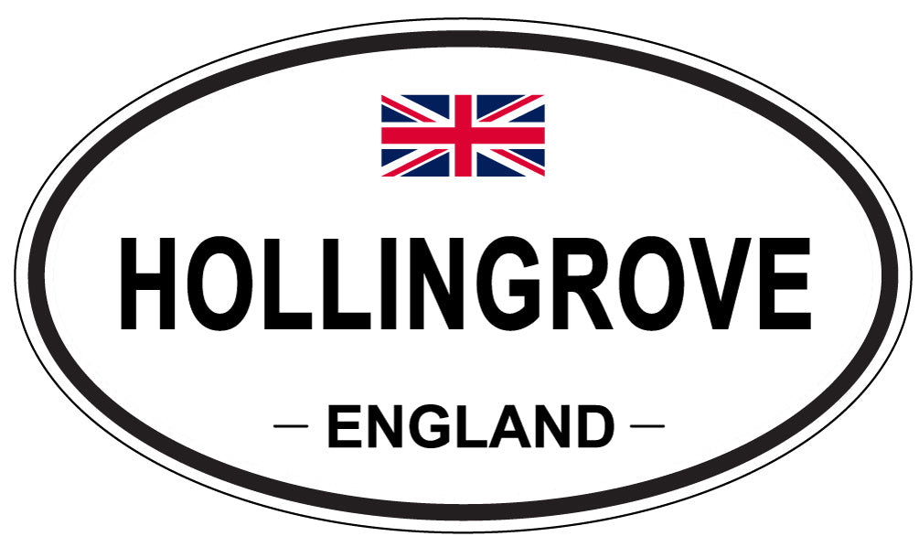 HOLLINGROVE, ENGLAND - Oval Sticker