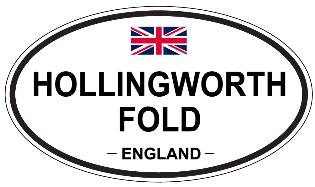 HOLLINGWORTH FOLD, ENGLAND - Oval Sticker