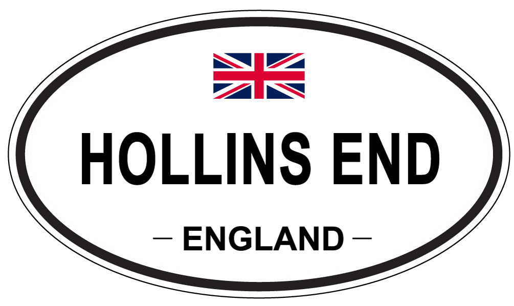 HOLLINS END, ENGLAND - Oval Sticker