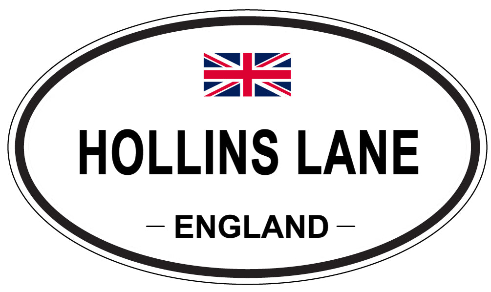 HOLLINS LANE, England - Oval Magnet