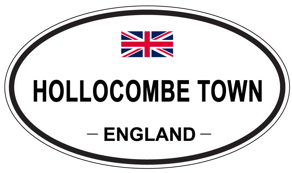 HOLLOCOMBE TOWN, England - Oval Magnet