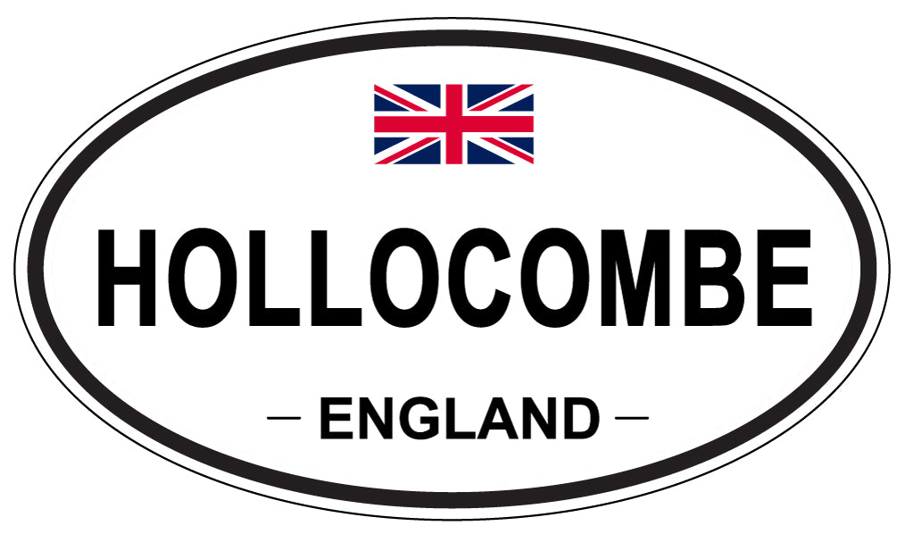 HOLLOCOMBE, ENGLAND - Oval Sticker