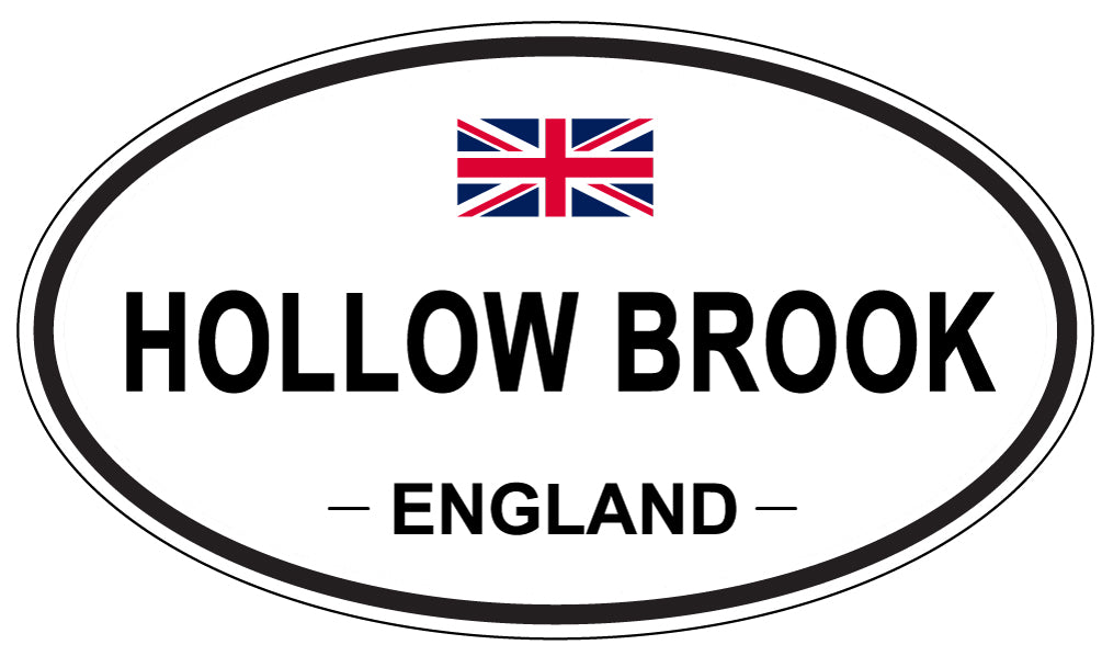 HOLLOW BROOK, ENGLAND - Oval Sticker
