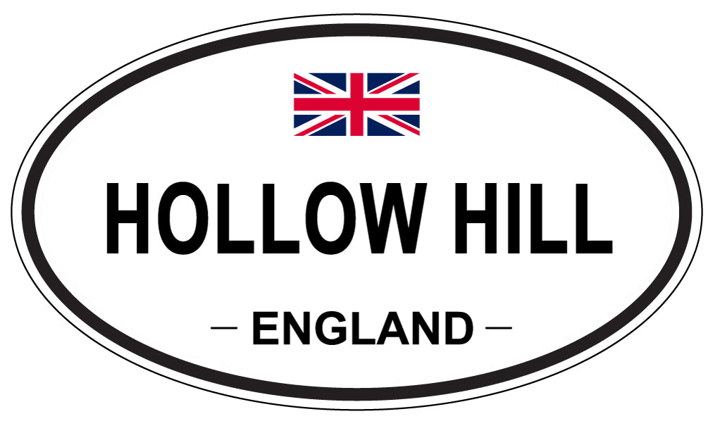HOLLOW HILL, ENGLAND - Oval Sticker