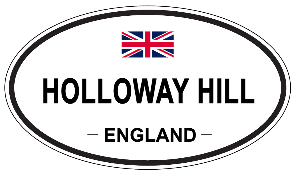HOLLOWAY HILL, ENGLAND - Oval Sticker