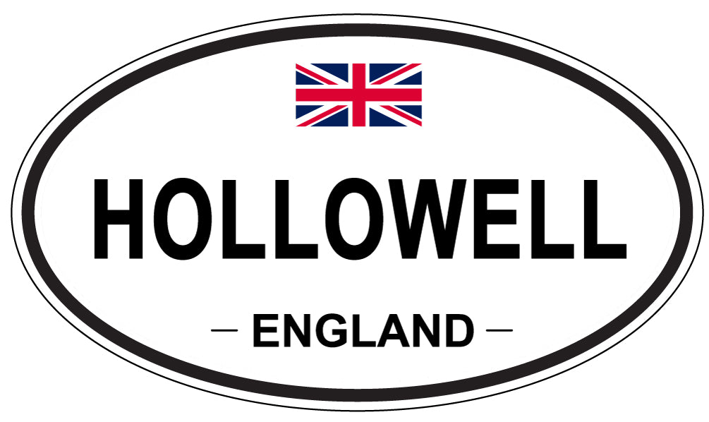 HOLLOWELL, ENGLAND - Oval Sticker